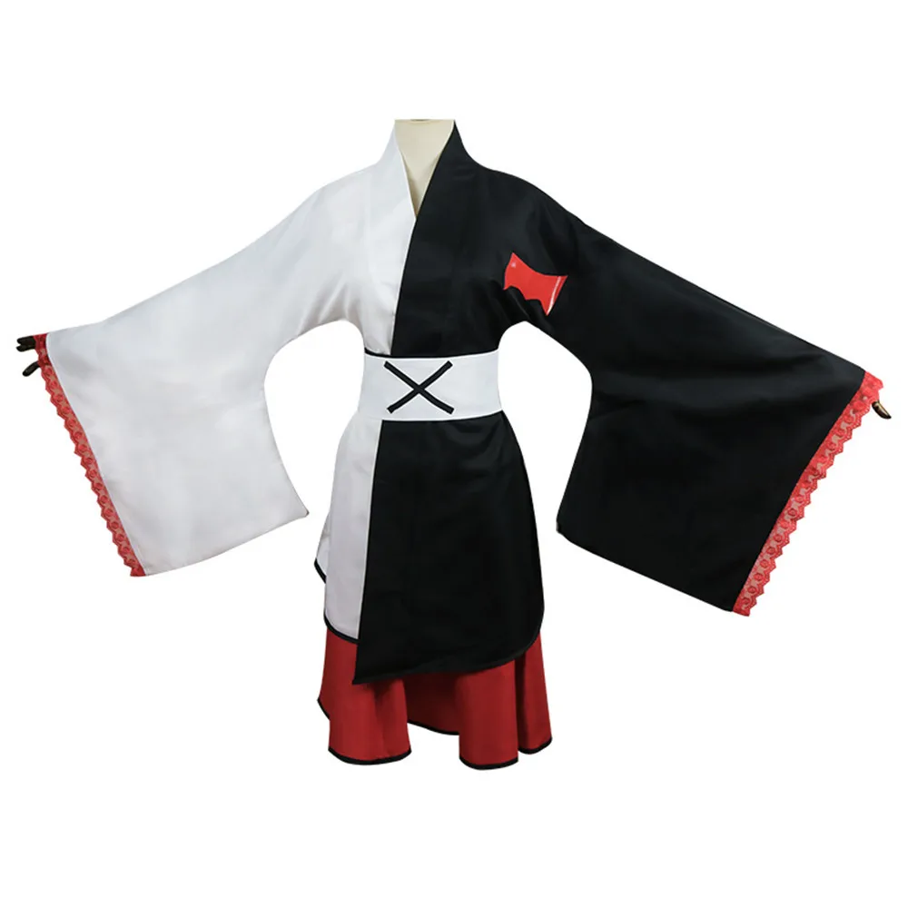 

Anime Danganronpa monokuma cosplay pinafores kimono dresses kids men women halloween cosplay costume custom sizes
