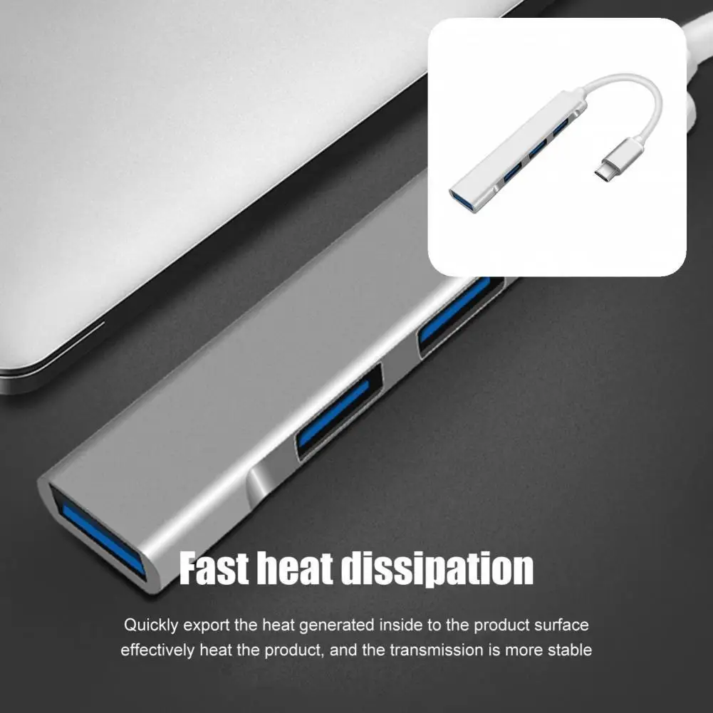 

Multi Monitor Adapter Reliable Compact Anti-fingerprint USB 3.0 Type-C Hub Multi-use Widely Use Monitor Hub