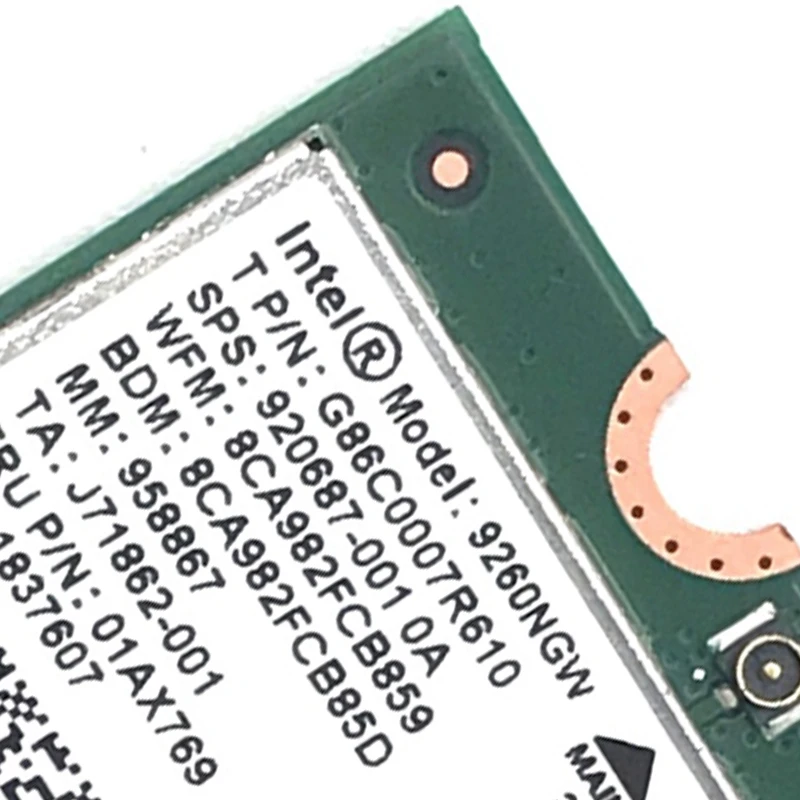Двухдиапазонный процессор Intel 9260 9260NGW 802.11Ac 1730 Мбит/с WiFi+ Bluetooth 5,0+ 6Dbi M.2 IPEX MHF4 U. Fl RP-SMA Wifi антенна