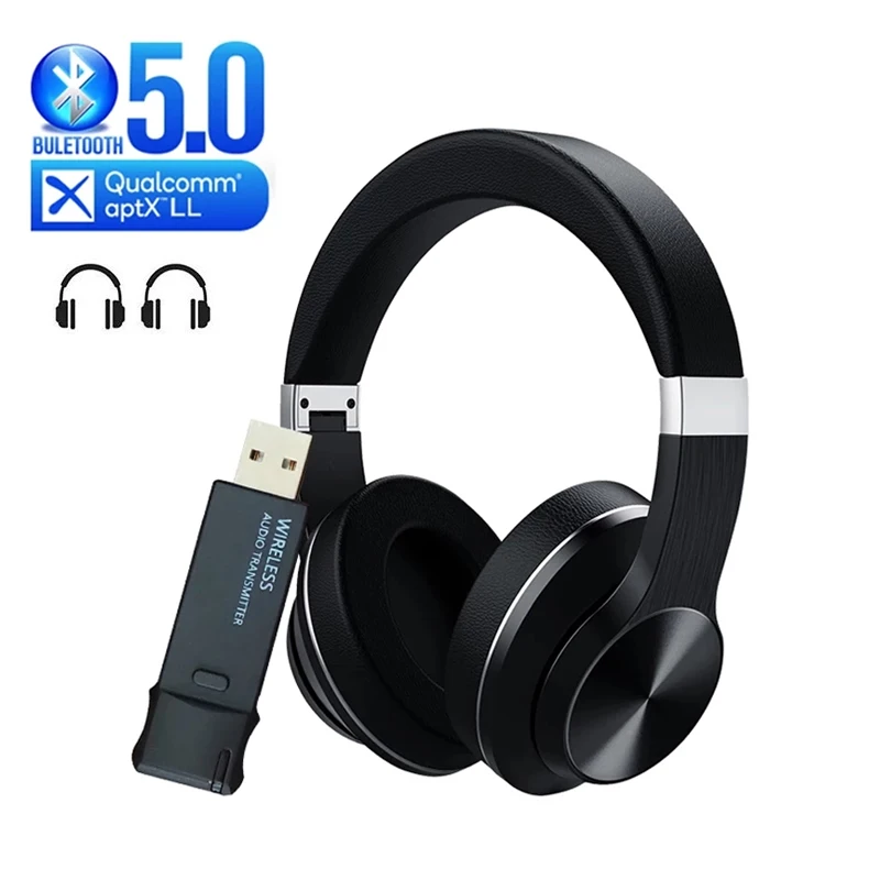 Наушники AptX с низкой задержкой/LL Bluetooth 5 0 + USB аудио передатчик шумоподавление Hifi