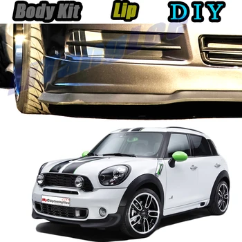 

Car Bumper Lip Front Spoiler Skirt Deflector For Mini Countryman R60 F60 2010~2020 Car Modified Body Kit VIP Hella Flush