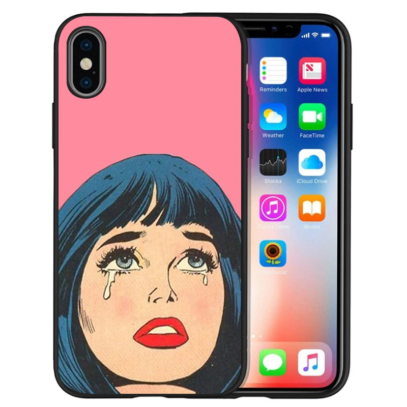 Pop art comic Черный силиконовый чехол для телефона iPhone 12 XR XS Max 5 5S SE 2020 6 6S PLUS 7 8 X 11Pro