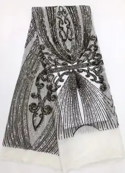 

best quality Sat-9.6609 embroidered African Tulle Lace Fabric African French Lace Fabric with embroidery