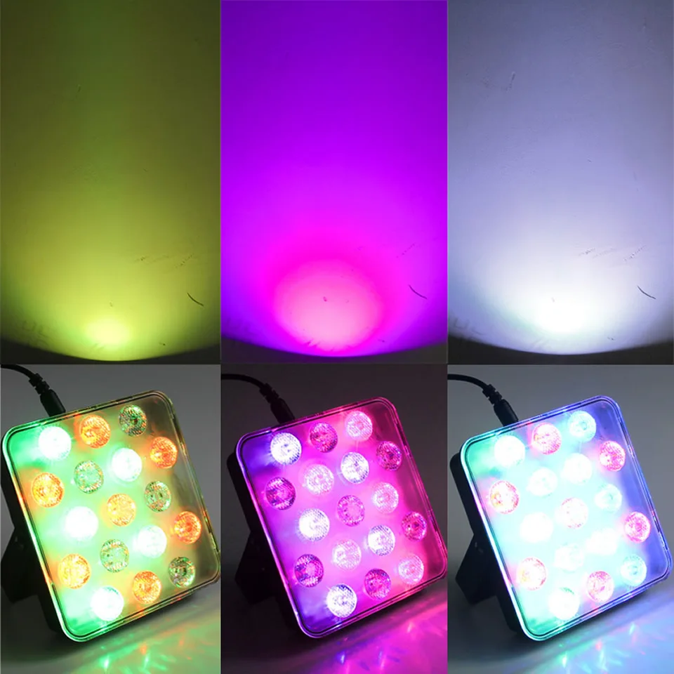 17 светодиодный Светодиодный свет для сцены RGB пульт дистанционного управления Управление Дискотека ночной бар Par свет AC100-240V праздника дня рождения декоративное освещение