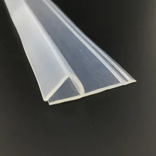 Lengthen H Тип 6 мм для безрамных балконных окон уплотнительная полоса двери и окна мужчины Фэн галстук для душевой ванной комнаты стеклянная дверь водонепроницаемый
