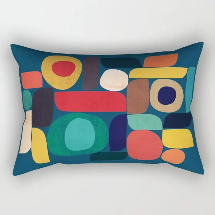 Elife богемные геометрические радужные полиэфирные декоративные прямоугольные подушки Shame throw Чехлы для дивана автомобиля 30x50 см - Цвет: 7