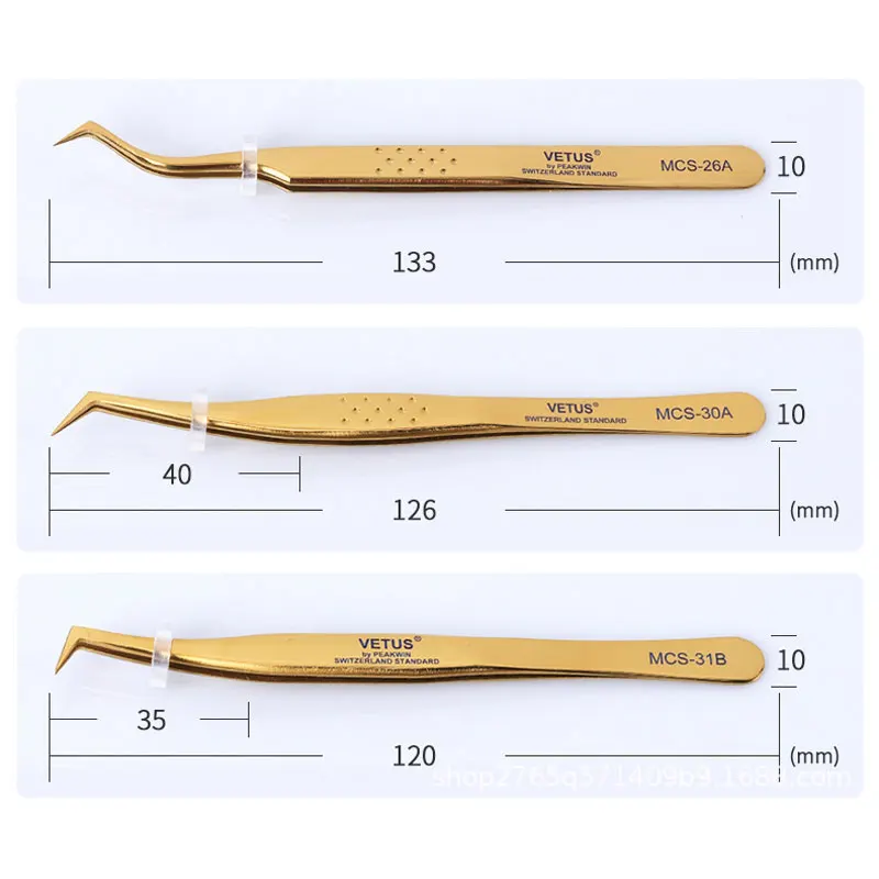 Stainless steel Eyelash Tweezers High Precision Anti-static Tweezer 3D Volumn Lashes Extension Supplies Excellent Closure 5