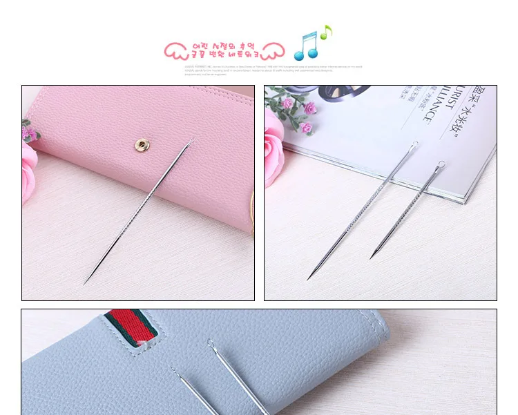 Cinnie Acne Needle комплект из двух предметов и двойная ветка из двух-серебряной нержавеющей стали игла для акне инструмент для красоты