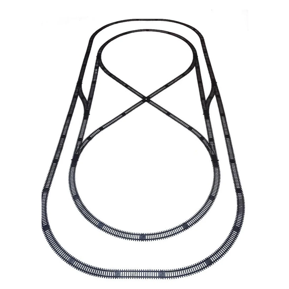 16m 1: 87 Модель песочного настольного поезда, набор дорожек для строительства поезда, набор моделей, обучающая игрушка, подарок для детей, детей, взрослых-Набор B черный