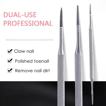 

Professional Stainless Steel Two Sided Toe Nail File Edge Ingrown Toenail Lifter Anti Onychomycosis Paronychia Podiatry