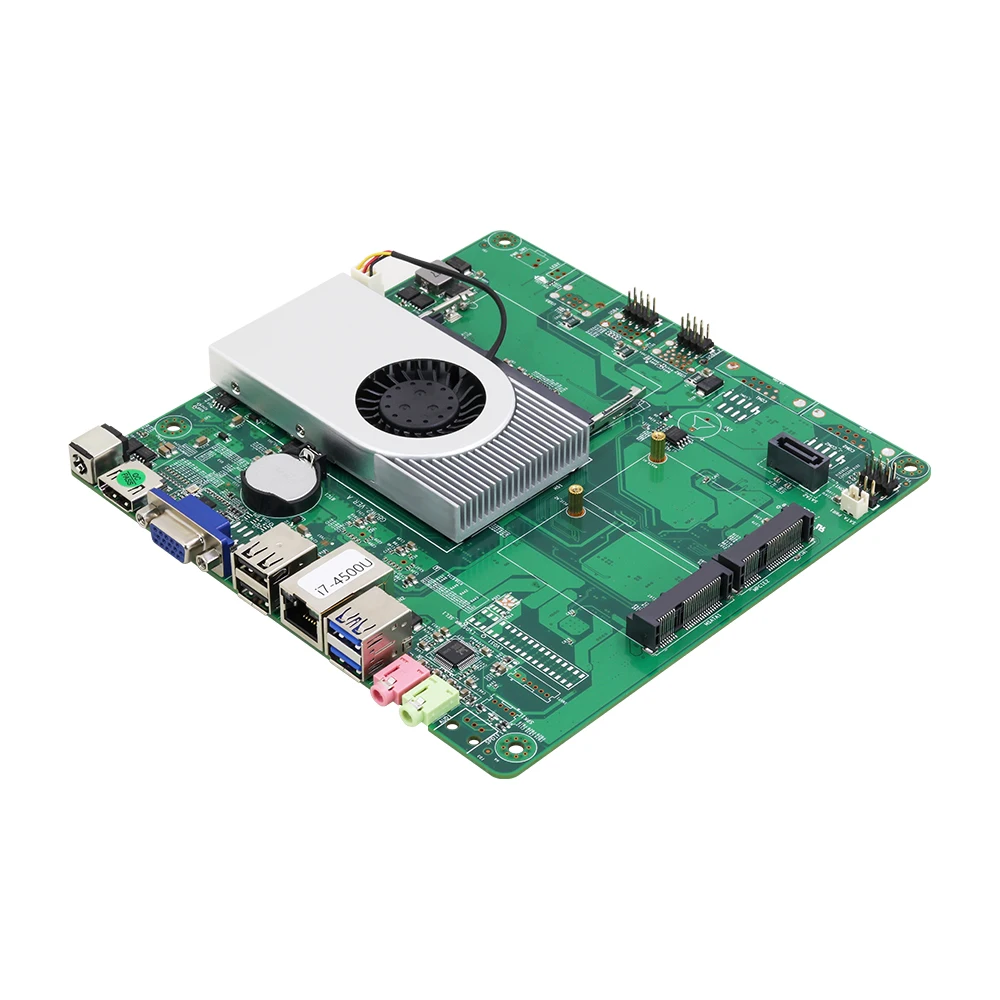 Intel Core i7-4500U Mini ITX материнская плата DDR3L mSATA SATA 6* USB VGA HDMI Mini PCIE WiFi Bluetooth Gigabit LAN DC12V 5A 17x17 см