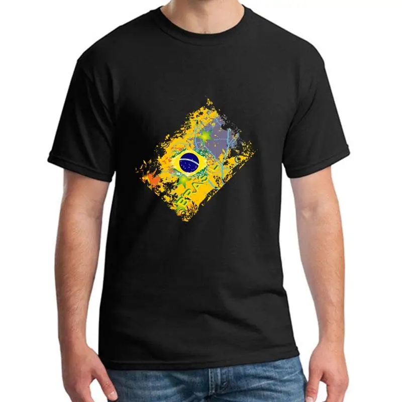 

Custom Brazil t shirt plus sizes s-5xl Comfortable Comical Kawaii male female t-shirts Building HipHop Top