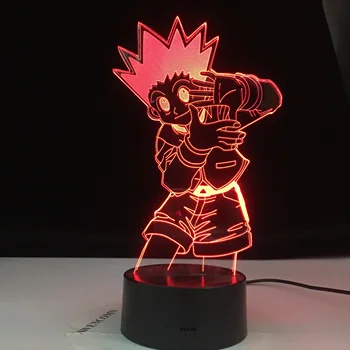 

Gon Freecss Figure Anime Hunter X Hunter Gift Kids Night Light Led Battery Powered Nightlight for Child Bedroom Decor 3d Lamp