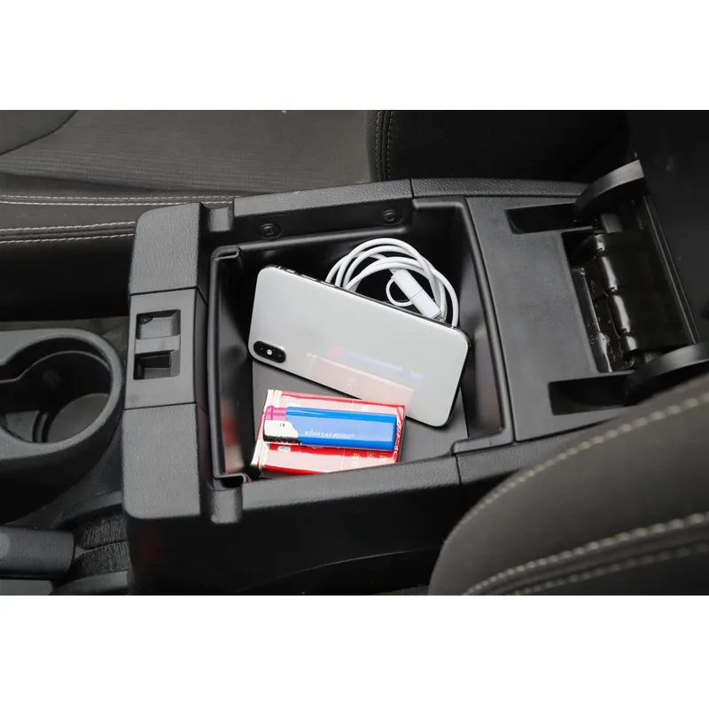 2Pcs Fit For Jeep Wrangler JK 2011- Car Central Console Armrest Storage Box Passenger Seat Armrest Storage Holder Container
