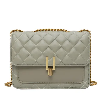 

Skfoockes Women's Bag 2020 New Korean Version of The Chain Small Square Bag Embroidery Thread Diamond Shoulder Bag Crossbody Bag