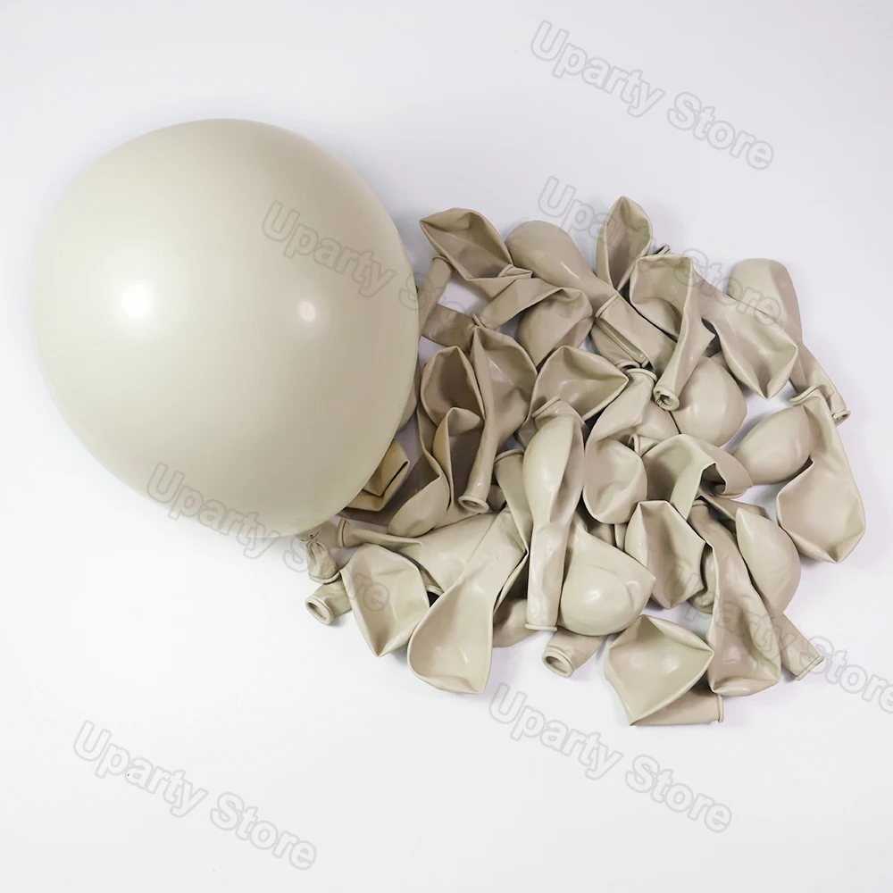100Pcs White Sand Latex Balloons 5/10/12/18inch Retro Birthday Wedding Party Baby Shower Kids Air Globos | Дом и сад