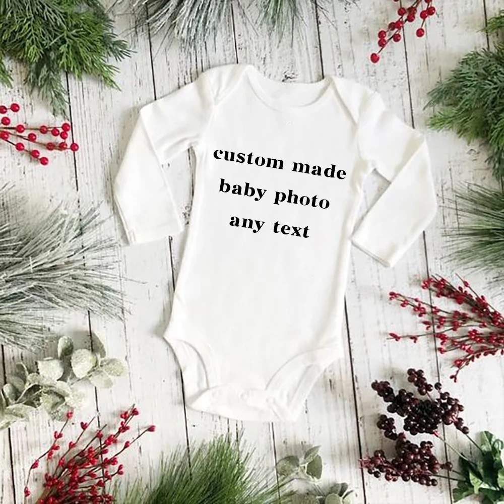 Индивидуальное фото детские комбинезоны для выращивания новорожденных с именем