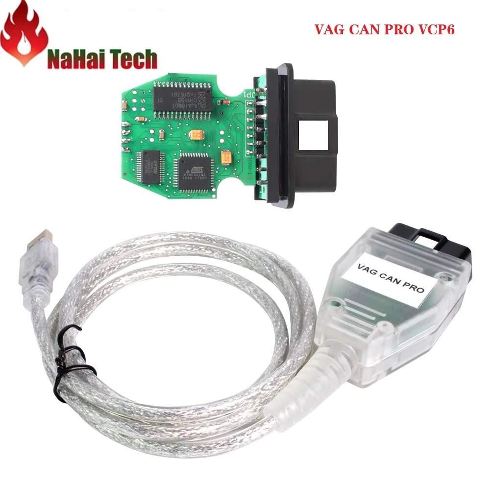 VAG CAN PRO V5.5.1 с чипом FTDI FT245RL VCP6 OBD2 Диагностический Интерфейс vag can pro USB кабель