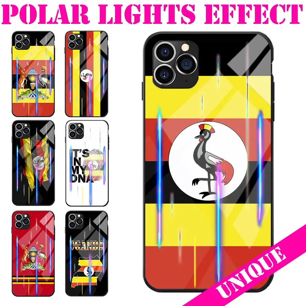 Потрясающее закаленное стекло для Samsung S10 5G PLUS S11E S20 Ultra Uganda Flag чехлы телефонов из