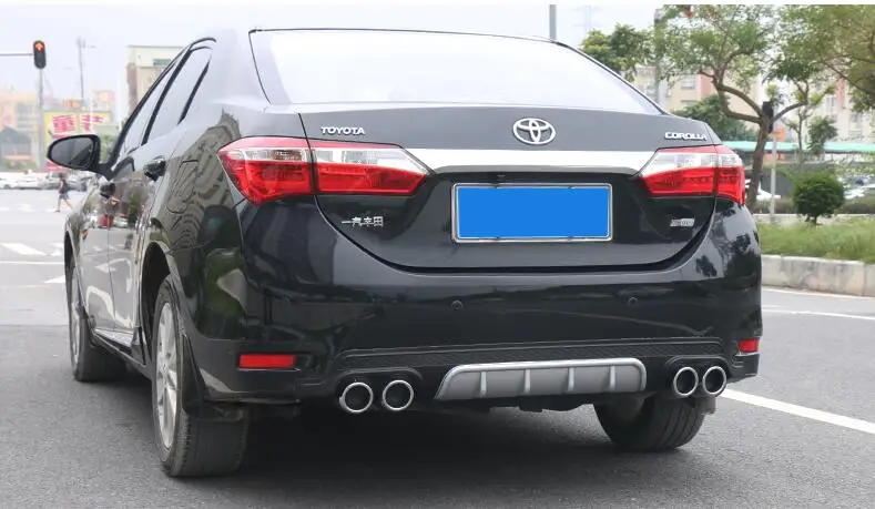 Для Corolla Body kit спойлер- FS для Toyota Corolla ABS задний спойлер передний бампер диффузор защитные бамперы