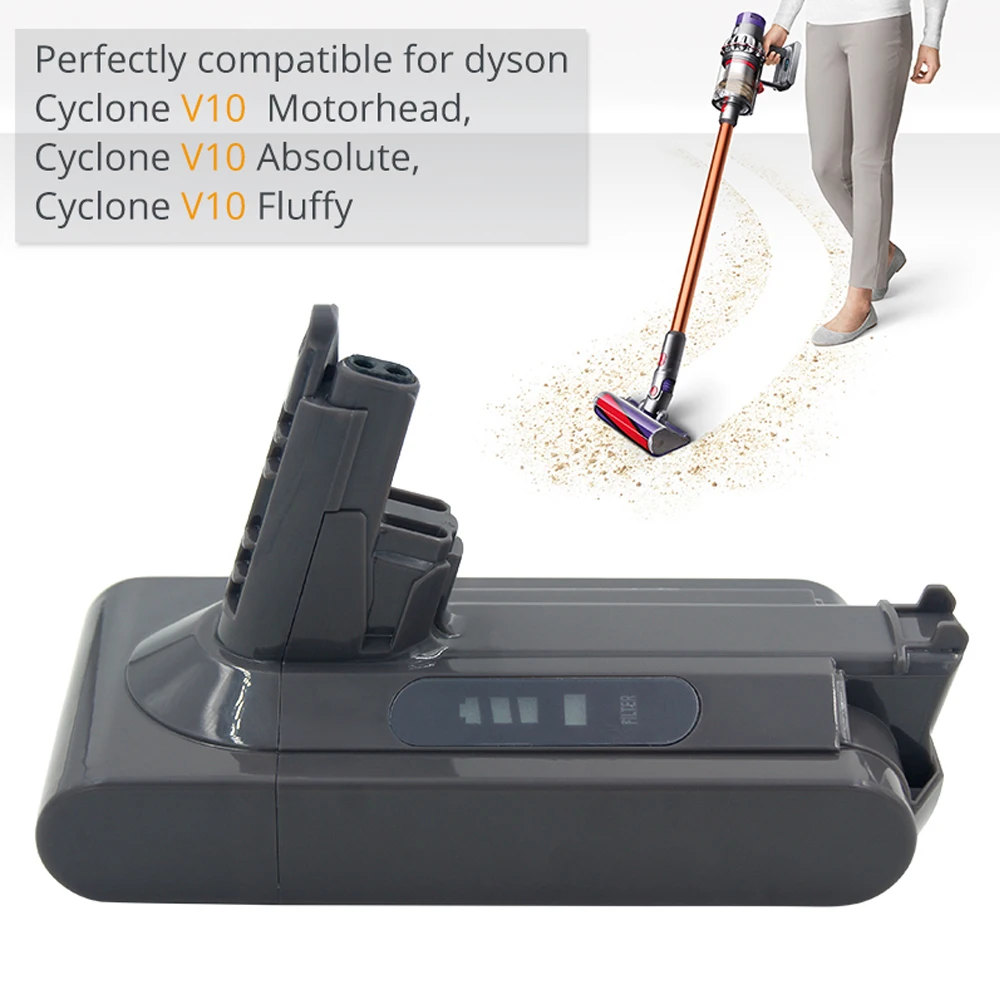 Для Dyson 25,2 V 3000mAh Сменный литиевый аккумулятор пылесос V10 abte SV12 V10 Fluffy V10 Motorhead