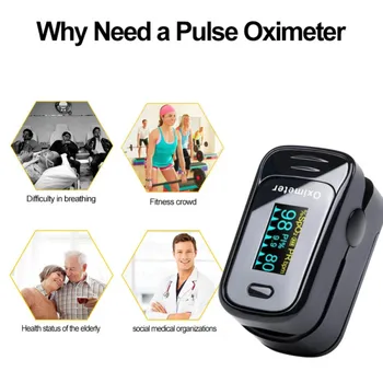 

Brand 1pcs Medical Pulse Oximeter blood oxygen Heart Rate Saturation Meter Monitor SPO2 OLED digital display 2