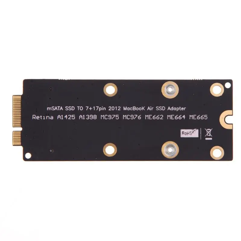 Новые легкие mSATA до 18 лет плюс 8 Pin ssd-адаптер для MacBook Pro retina для Apple MACBOOK PRO 2012 ноутбук