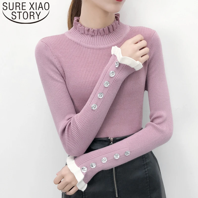 Autumn/winter Fashion Women Cardigans Long Sleeve Button Sweater Women Casual Solid Long Women Cardigan 5784 50