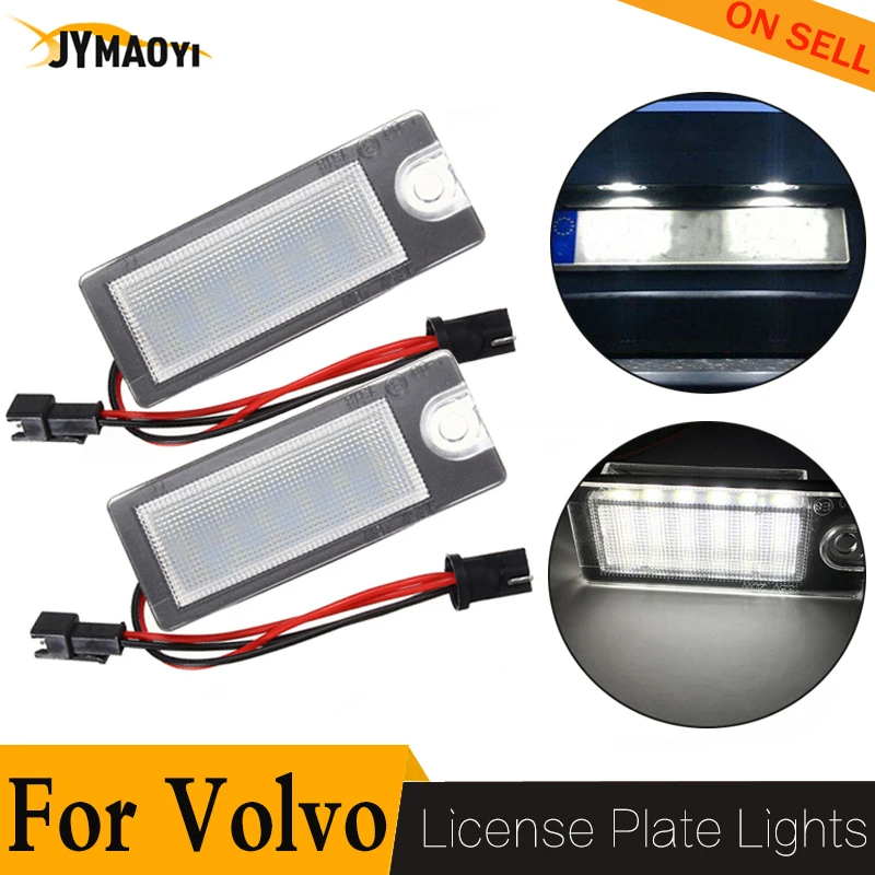 

2 PCS 12V LED License Plate Light car number plate lamp Tail Luces auto lighting Accessorie for Volvo S80 V70 XC70 S60 XC90