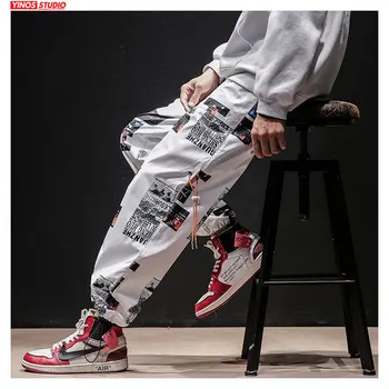 

Dropshipping Autumn Men Streetwear Causal Pants Mens Japanese Hip-Hop Loose Harem Joggers Pants Male Oversized Sport Toursers