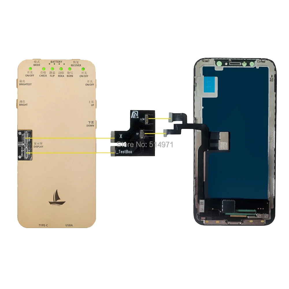 6 в 1 для iphone 6S plus 7 7plus 8 8plus сенсорный экран тестер коробка с тестовой платой ЖК