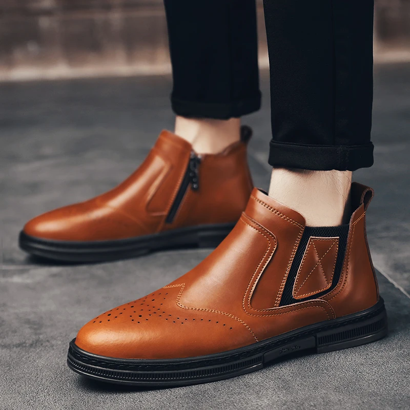 予約販売 メンズシューズカジュアルローファー革カジュアルシューズ男性のフラットレジャーzapatos Casualesパラやつメンズ春靴男黒 限定製作 Men S Shoes Www Ilcuscinetto It