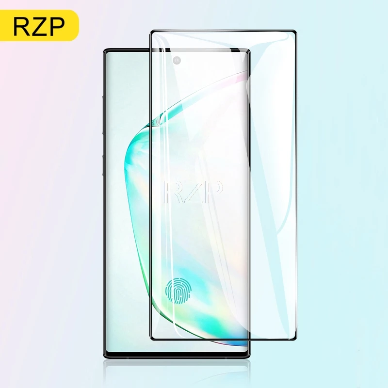 RZP Full Cover Tempered Glass For Samsung Galaxy S10 S9 S8 Plus Note 8 9 10 Pro Screen Protector For Samsung S10e Note 10+ Film