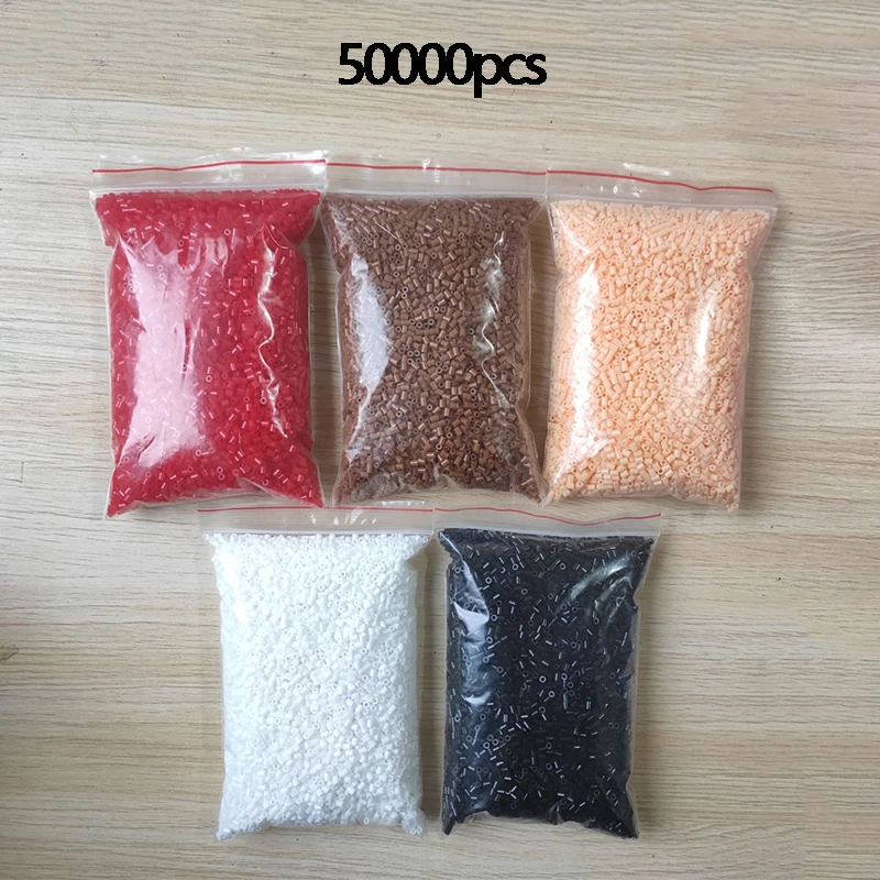 Creative Perler Beads 24/72 Colors Perler Toy Kit 2.6mm Hama Beads 3D Puzzle DIY Toy Kids Creative Handmade Craft Toy Gift 4