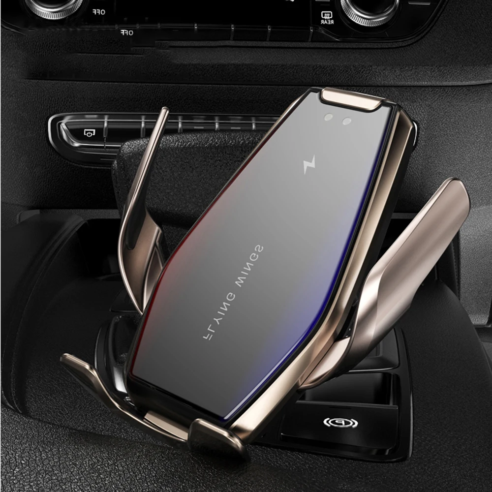 Автомобильное беспроводное зарядное устройство S7 15 Вт быстрое Qi для IPhone 11 Samsung