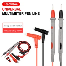 

1Pc 20A 1000V Multimeter Probe Test Needle Pin Digital Multimeter Lead Wire Pen Cable Kit Multi Meter Voltmeter Tester Kit