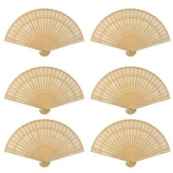 

Sandalwood Fan (Set Of 24 Pcs)Wedding Decoration For Gifts Wedding Favors Fan