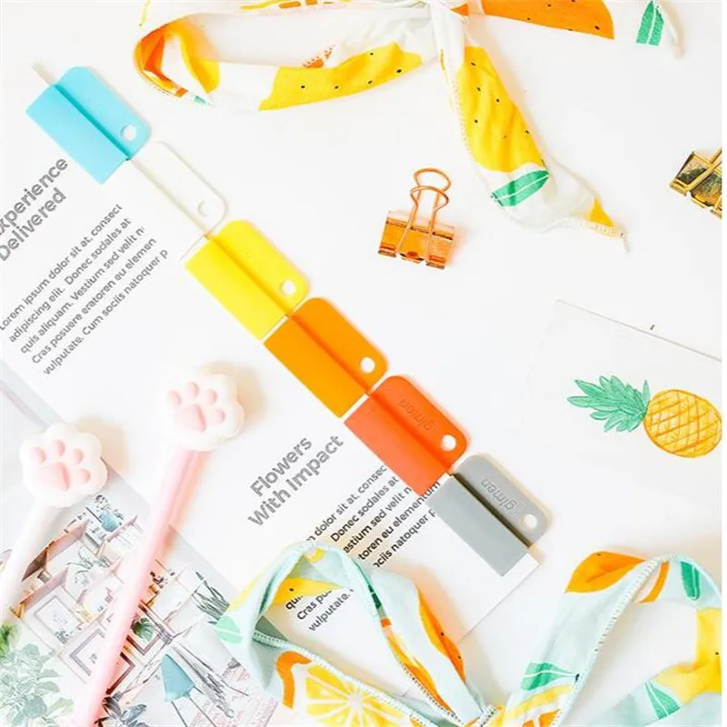 

1set Plastic Easy Clips Color Index File Bookmark Creative Decorative School Stationery Office Supplies Classification Folder