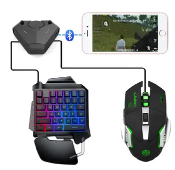 

Bluetooth 5.0 Direct Plug Gaming Controller Mouse Keyboard Converter Adapter for Mobile Phone