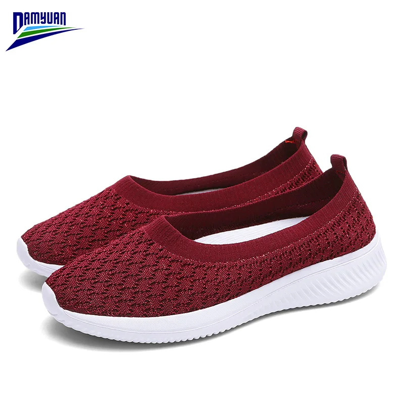 

Damyuan Casual Flat Slip on Comfort Shoes Women Zapatos De Mujer 2020 New Spring Summer Mesh Breathable Shallow Loafers Female