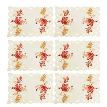 

High-End Embroidery Hollow European-Style Placemat