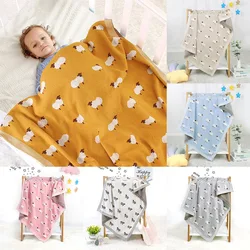 Couverture tricotée chaude pour bébé, enveloppe douce pour nouveau né, sac de couchage en coton, articles pour bébé en mousseline, accessoires de poussette 