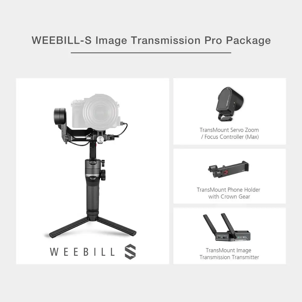 Package 2 ZHIYUN Weebill S 3-осевой Карманный Стабилизатор Для беззеркальных Камера OLED Дисплей передачи изображения WeebillS - Цвет: Package 2