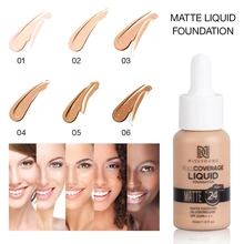 Nouveau Fond De Teint maquillage 6 couleurs liquide mat hydratant visage Base haute couverture éclaircir correcteur crème Fond De Teint TSLM1
