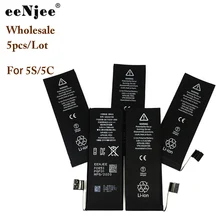 5Pcs Battery For Iphone 5s 5c Li-Polymer Replacement Original Quality 0 Cycle 12 Months Warranty 500 Times Life