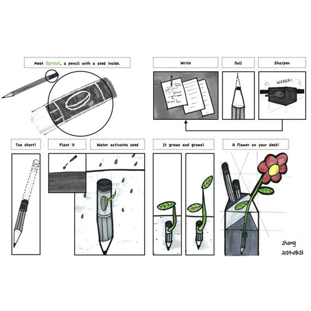 8 шт., 2 в 1, набор карандашей для рисования, для выращивания карандашей, проращенный карандаш, сделай сам, настольный растение в горшках для студентов, детей, специальные подарки