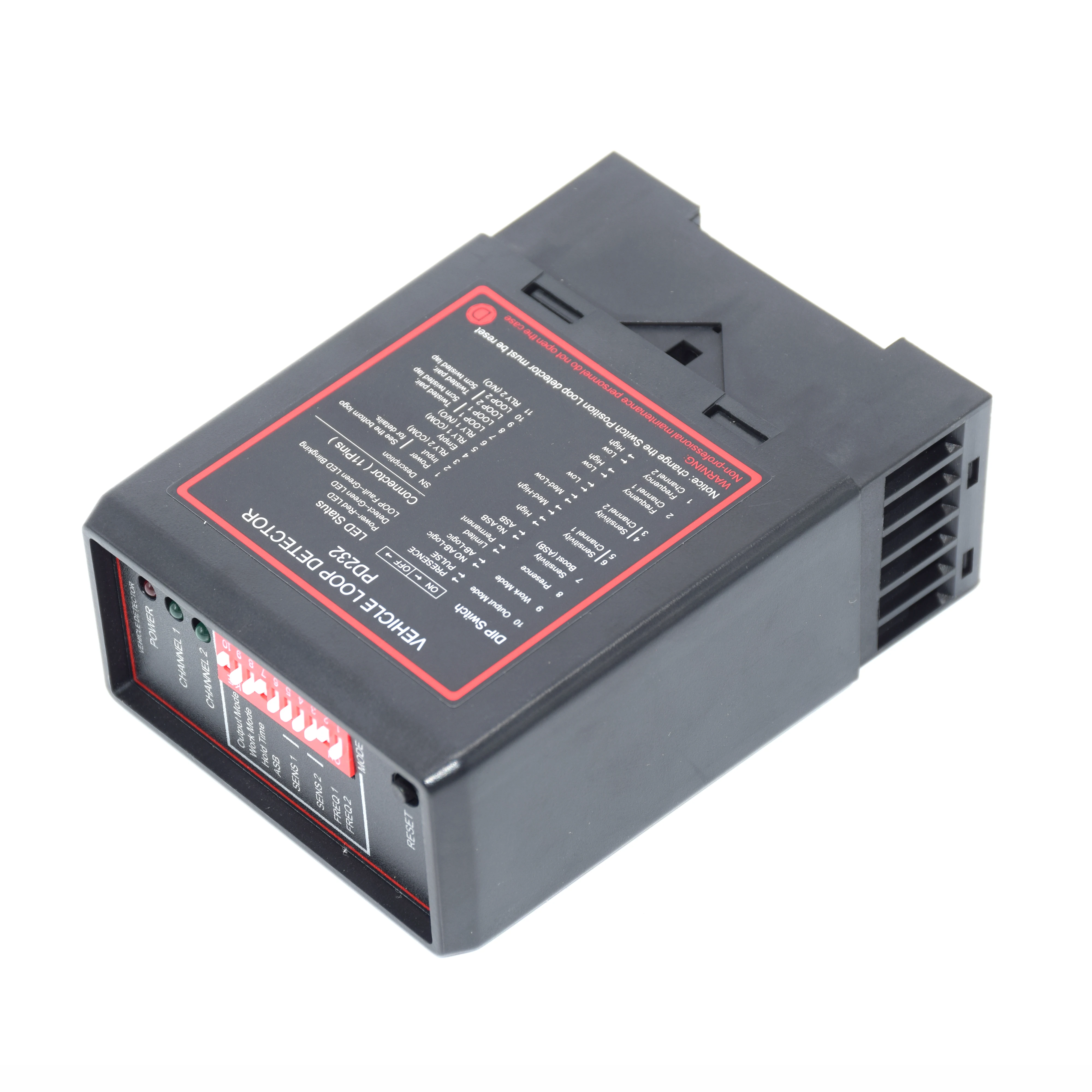 AC 110/220v 2 Channel Vehicle Loop Detector For Garage Door Opener Car Parking Management