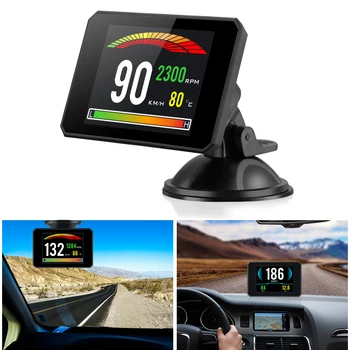 

P16 5.8 TFT OBD Hud Head Up Display Digital Car Speed Projector On-Board Computer OBD2 Speedometer Windshield Projector 5