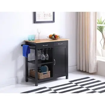 

Household 2 Drawers 2 Shelves Single Door Shelf Storage Shelf Sideboard Storage Shelf Microwave Stand Shelves Side Table HWC