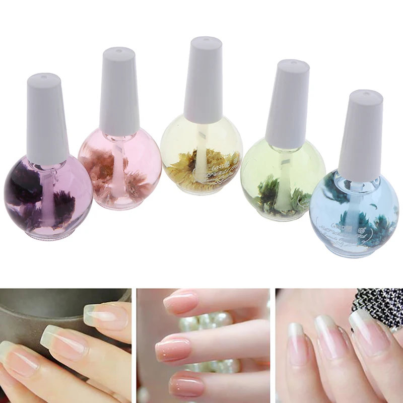 Cuticle Nail Oil Treatment Lavender Jasmine Flowers Nutritious Gel Nail Art Nutrition Replenishing Nail Oil Repair Nails